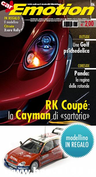 La copertina di Car Emotiondi novembre 2006 (n.11 a.3°)